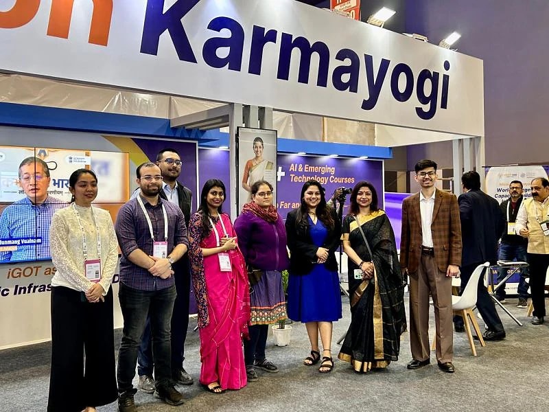 The Mission Karmayogi team with Thrifty AI at the India AI Impact Summit